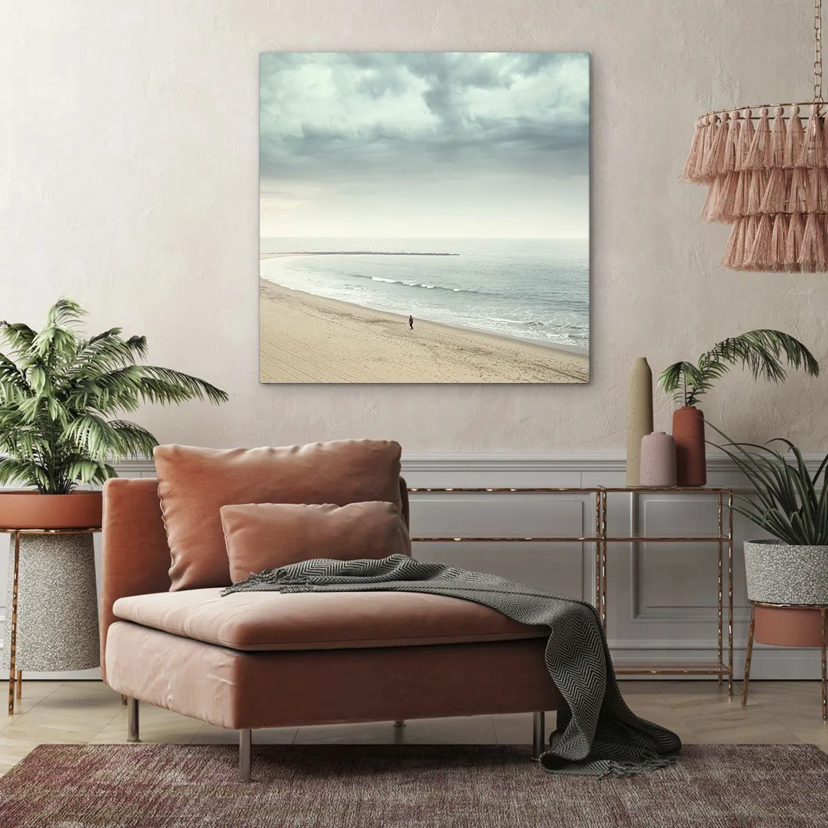 Obraz na płótnie - w poszukiwaniu spokoju - 40x40 cm