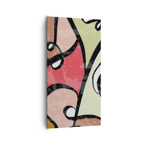 Obraz na płótnie - Piruety wśród barw - 65x120 cm