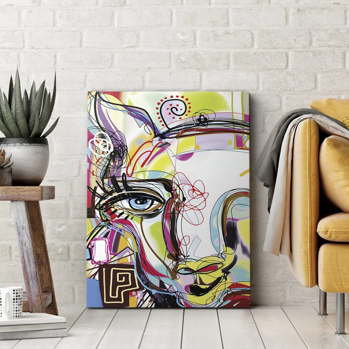 Obraz na płótnie - Bogactwo kociej matury - 55x100 cm