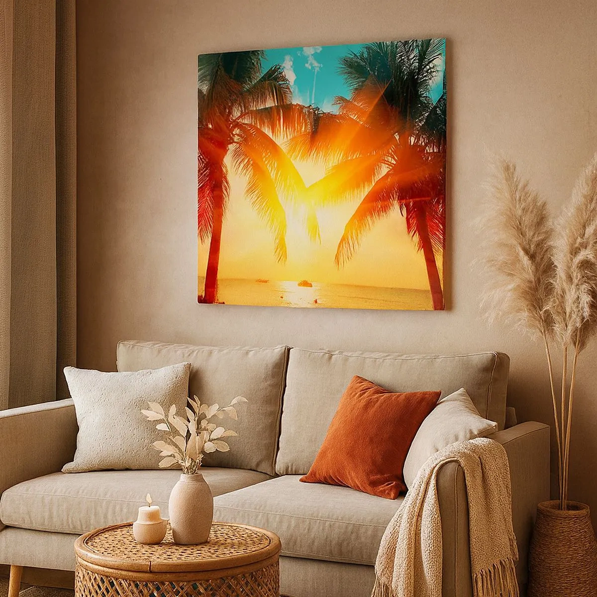 Obraz na płótnie - Egzotyczna para - 30x30 cm