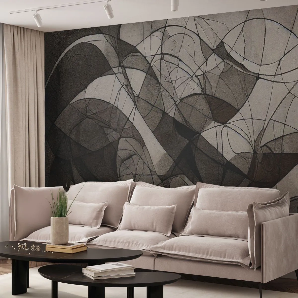 Fototapeta Premium Canvas - Cyrkulacja barw ziemi - Sztuka, Współczesny, Kredka - 400x280 cm