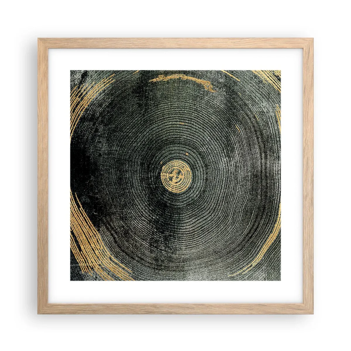 Plakat w ramie jasny dąb - Zmiana i trwanie - 40x40 cm