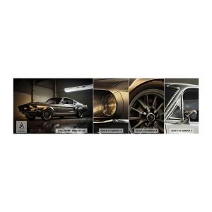 Fototapeta Próbka Premium Canvas - Powrót do przeszłości - Samochód Sportowy, Retro, Klasyk - 100x30 cm