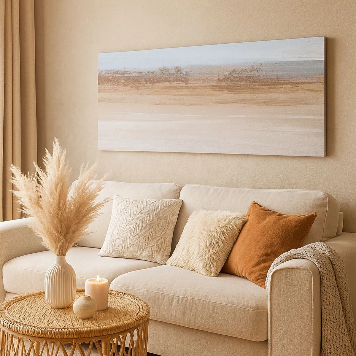 Obraz na płótnie - Niejednoznaczny pejzaż - 100x40 cm