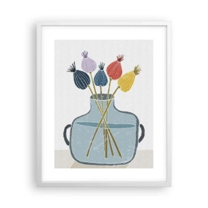 Plakat w białej ramie - Jak makiem zasiał - 40x50 cm