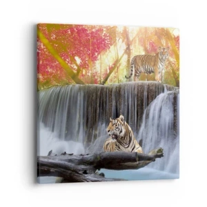 Obraz na płótnie - Pejzaż surrealistyczny    - 40x40 cm