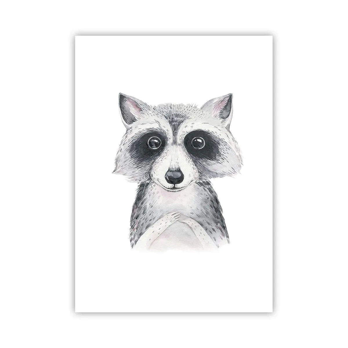 Plakat - Uroczy szop przedstawiony na białym tle - 50x70cm - Chwila na wzruszenie - Nowoczesna dekoracja ścienna do salonu, kuchni i sypialni ARTTOR