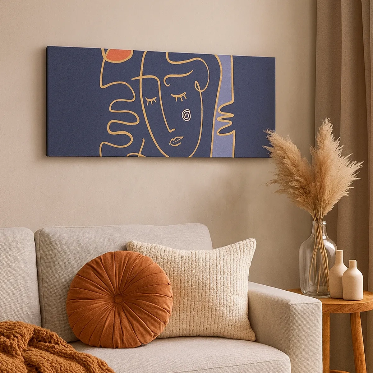 Obraz na płótnie - W zamyśleniu - 30x30 cm