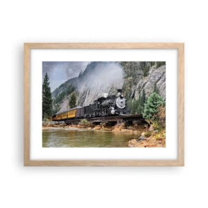 Plakat w ramie jasny dąb - A dokąd to? Dokąd? - 40x30 cm