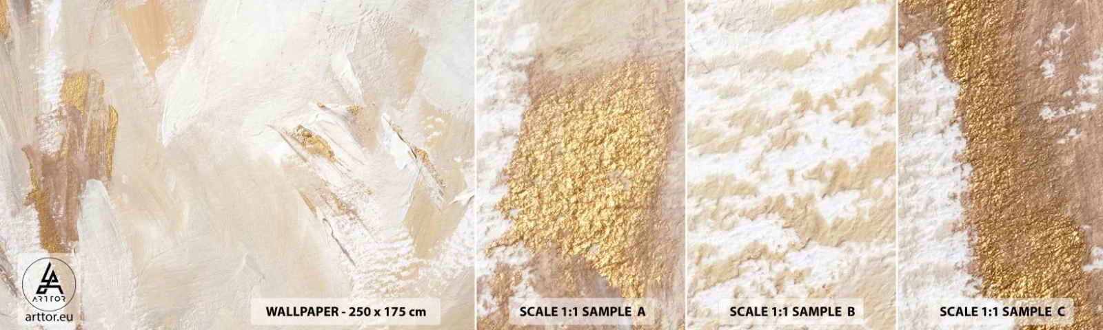 Fototapeta Próbka Samoprzylepna Deluxe Sticker - Pastelowa kompozycja - Minimalistyczny, Jasny, Sztuka - 100x30 cm