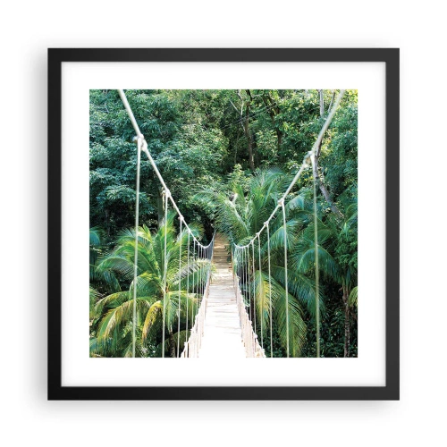 Plakat w czarnej ramie - Welcome to the jungle! - 40x40 cm