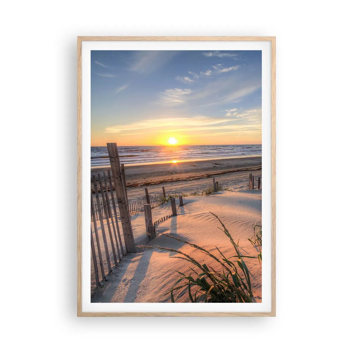 Plakat w ramie jasny dąb - Blask i cień wiatru - 70x100 cm