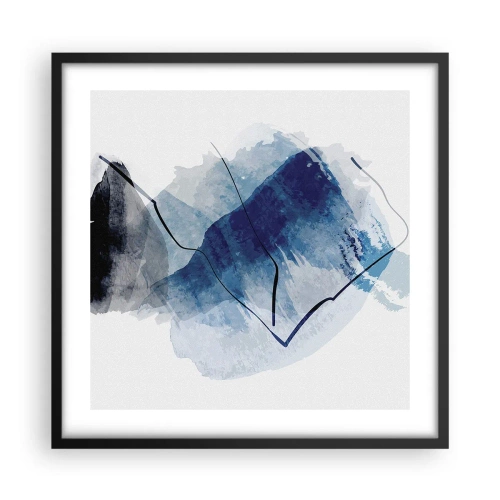 Plakat w czarnej ramie - Lodowa góra - 50x50 cm