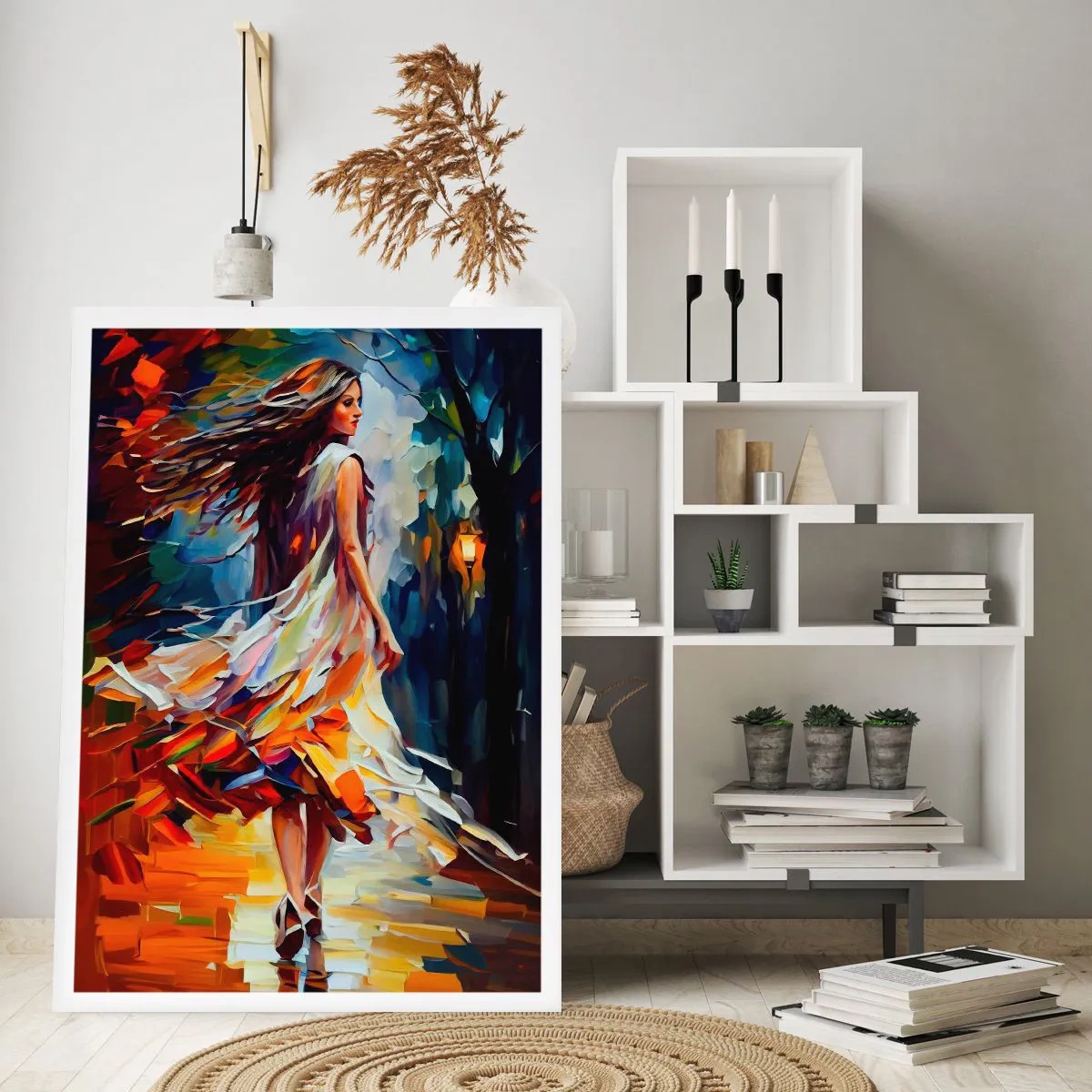 Plakat - Jesienna dziewczyna - 70x100 cm