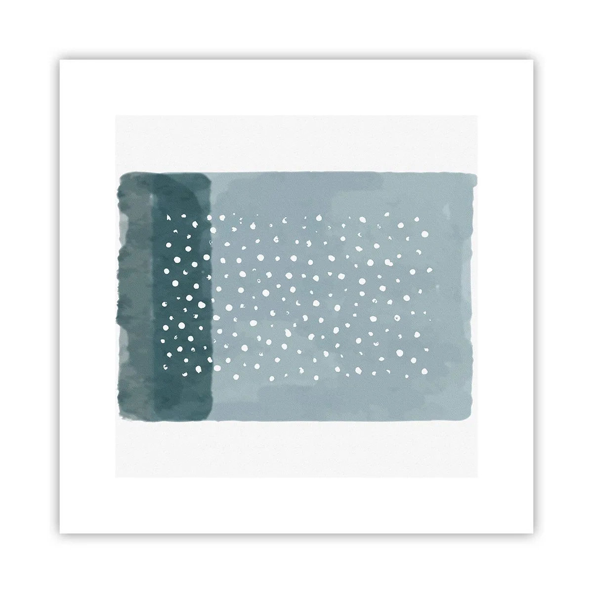 Plakat - Wyrosłe na błękicie - 30x30 cm