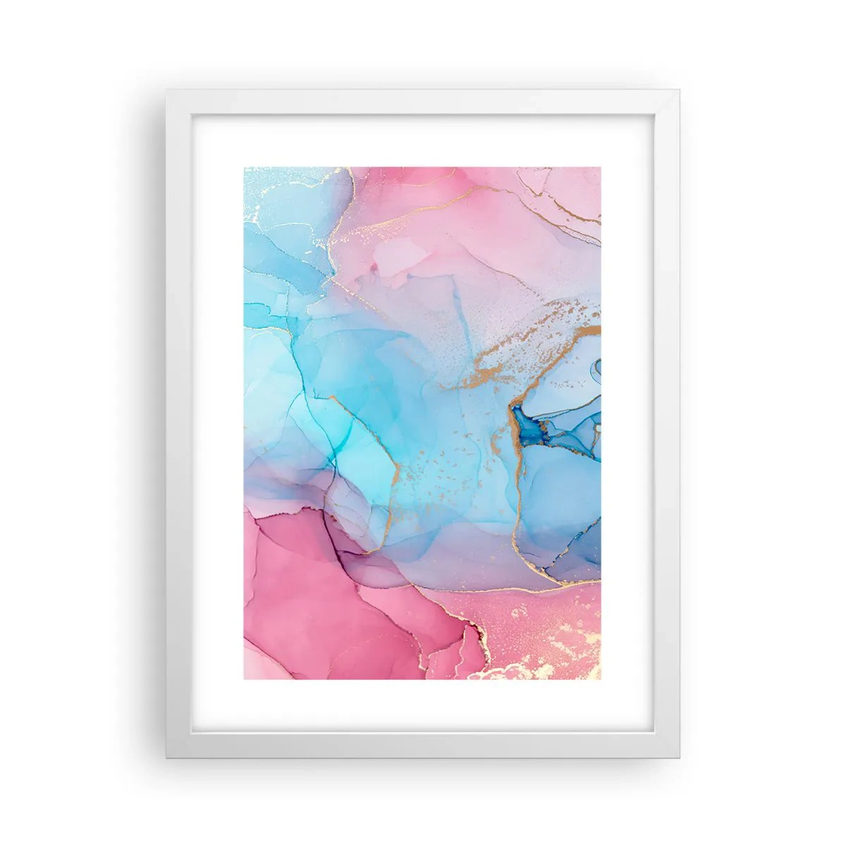 Plakat w białej ramie - Spotkanie i przenikanie - 30x40 cm