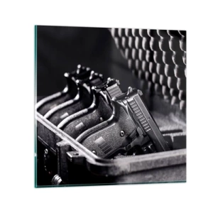 Obraz na szkle - Męski sport - 30x30 cm