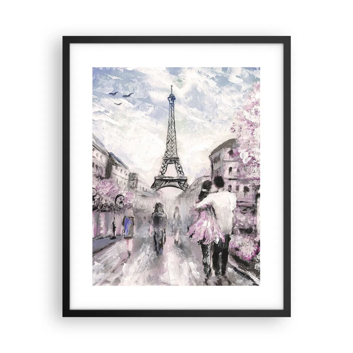 Plakat w czarnej ramie - Jak zakochac się, to tylko w… - 40x50 cm