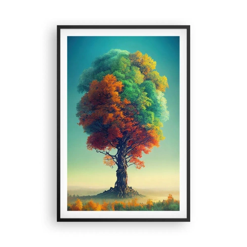 Plakat w czarnej ramie - Dąb – ojciec natury - 61x91 cm