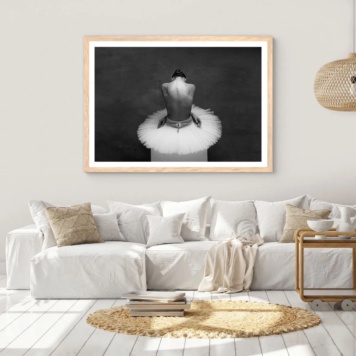 Plakat w ramie jasny dąb - Właśnie rozkwita - 40x30 cm