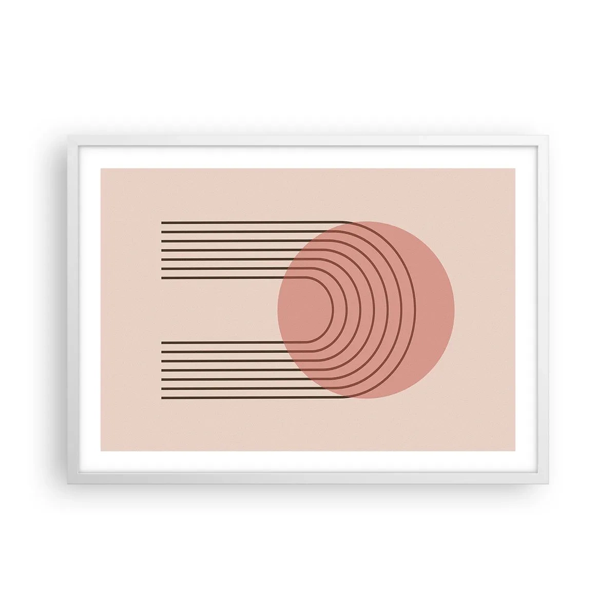 Plakat w białej ramie - Nieodparte przyciąganie - 70x50 cm