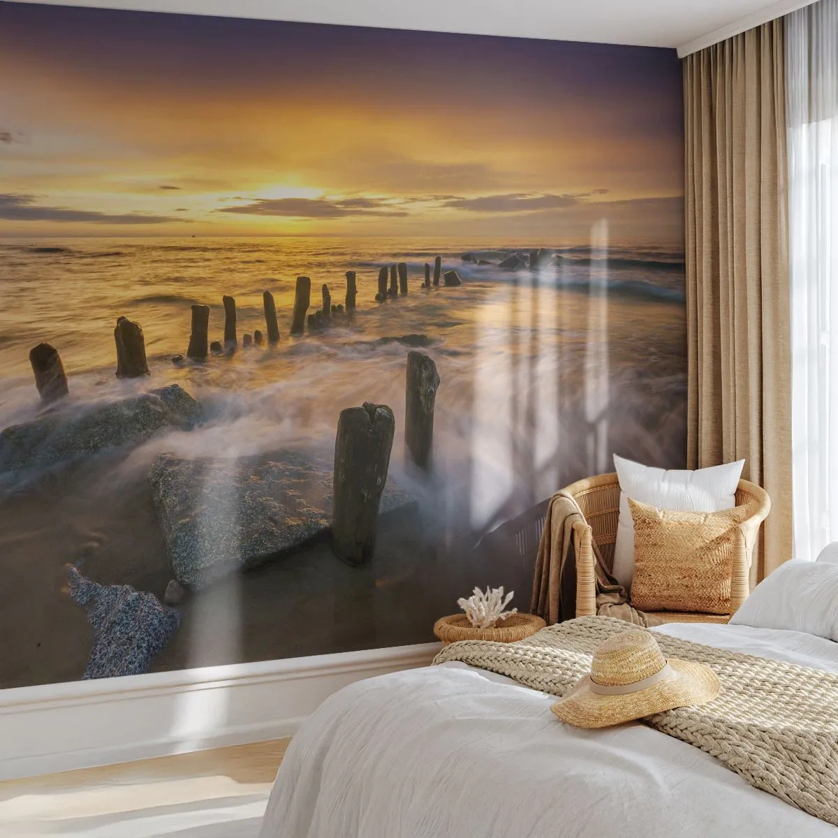 Fototapeta Samoprzylepna Deluxe Sticker - Surowe piękno Bałtyku - Krajobraz, Morze Bałtyckie, Plaża - 200x140 cm