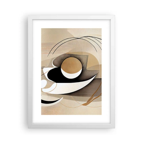 Plakat w białej ramie - Kompozycja: istota rzeczy - 30x40 cm