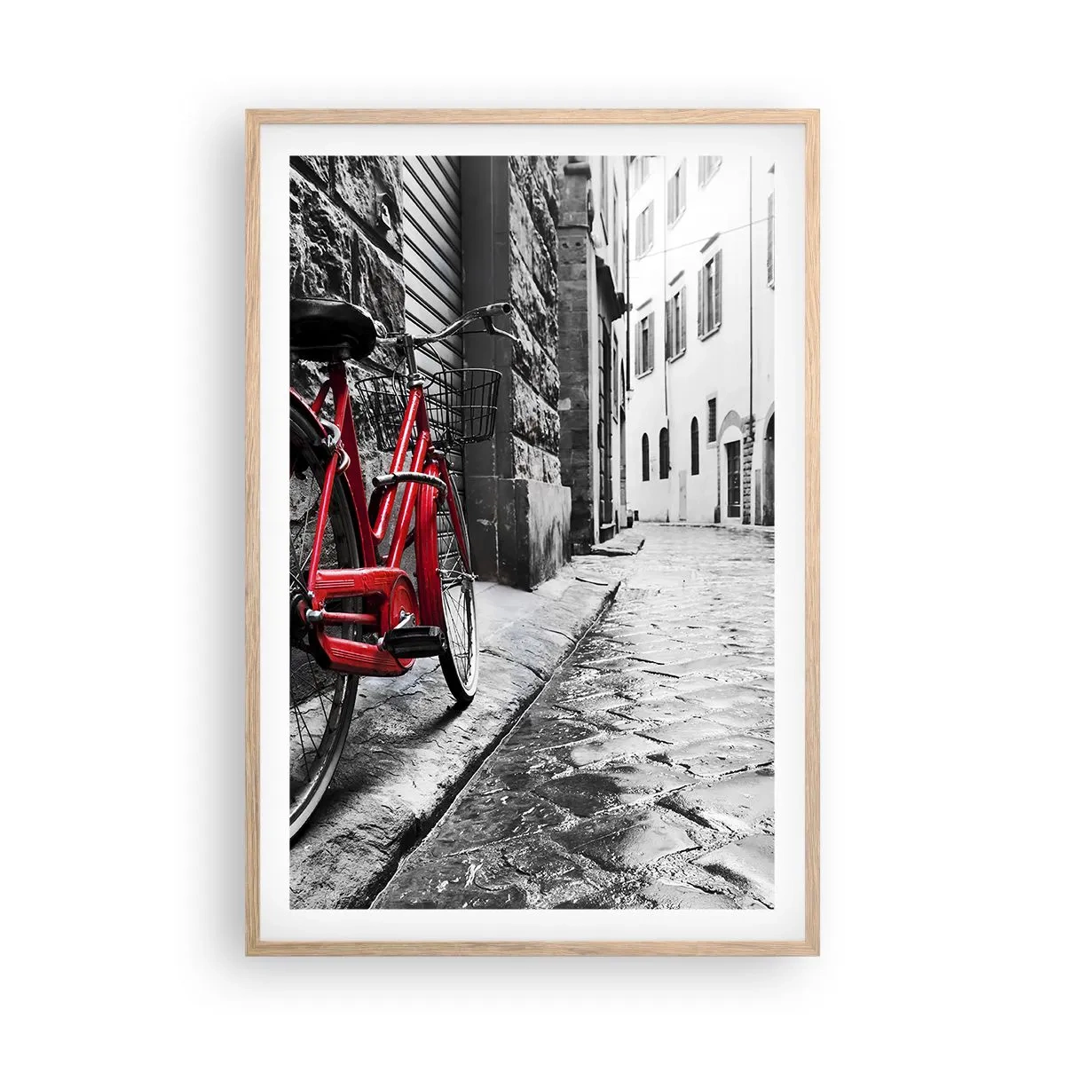 Plakat w ramie jasny dąb - Prawdziwe piękno się nie starzeje - 61x91 cm