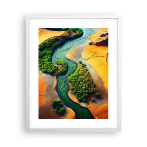 Plakat w białej ramie - Życiodajna rzeka - 40x50 cm