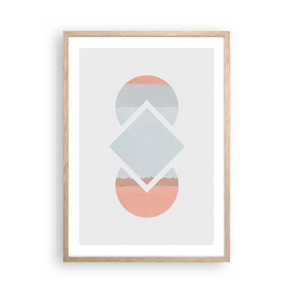 Plakat w ramie jasny dąb - Sytuacja jest jasna - 50x70 cm