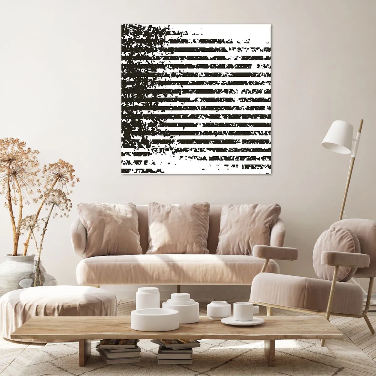 Obraz na płótnie - Rytm i szum - 50x50 cm