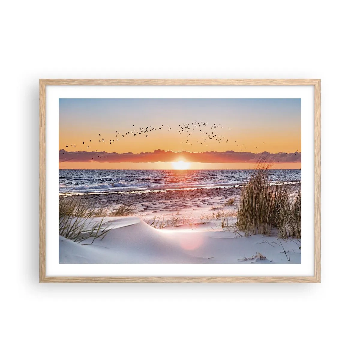 Plakat w ramie jasny dąb - Pejzaż horyzontalny - 70x50 cm