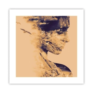 Plakat - Piękna z natury - 40x40 cm