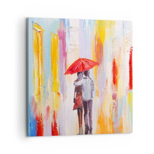 Obraz na płótnie - Niech pada dalej - 60x60 cm