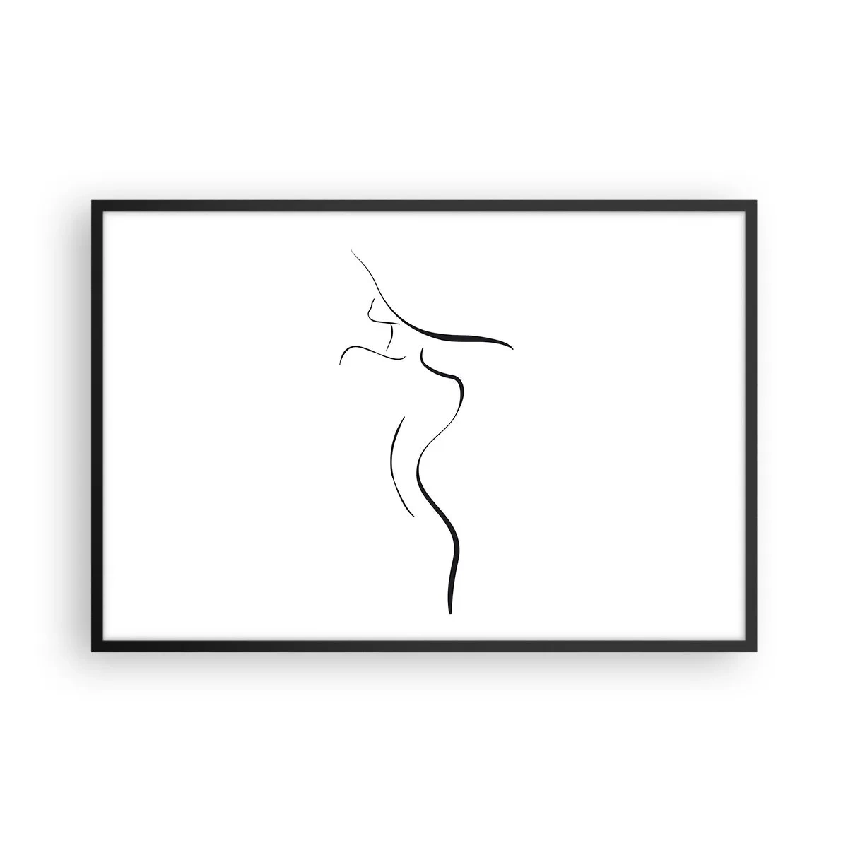 Plakat w czarnej ramie - Nieuchwytna jak fala - 91x61 cm