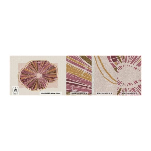Fototapeta Próbka Premium Canvas - Abstrakcja promienista - Boho, Minimalizm, Abstrakcja - 100x30 cm
