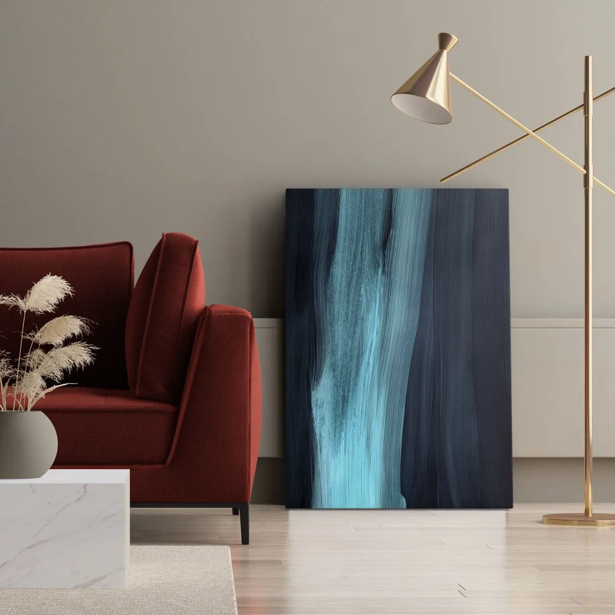 Obraz na płótnie - Popłyń z nurtem - 55x100 cm