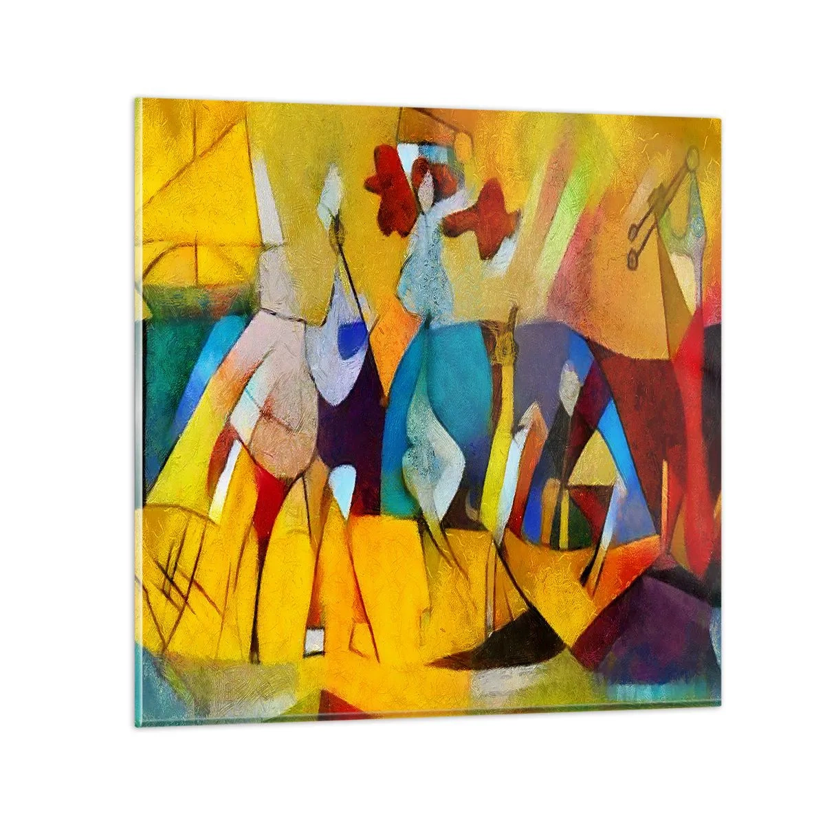 Obraz na szkle - Słońce - życie - radość - 30x30 cm