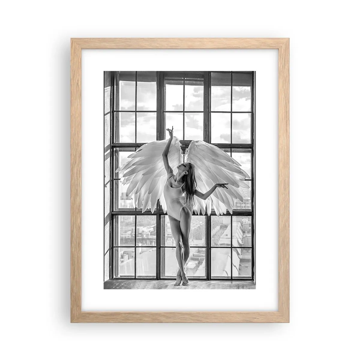 Plakat w ramie jasny dąb - Miasto aniołów? - 30x40 cm