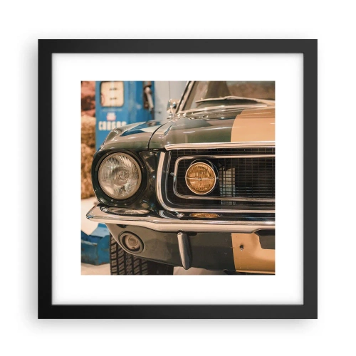 Plakat w czarnej ramie - Spotkanie z legendą - 30x30 cm