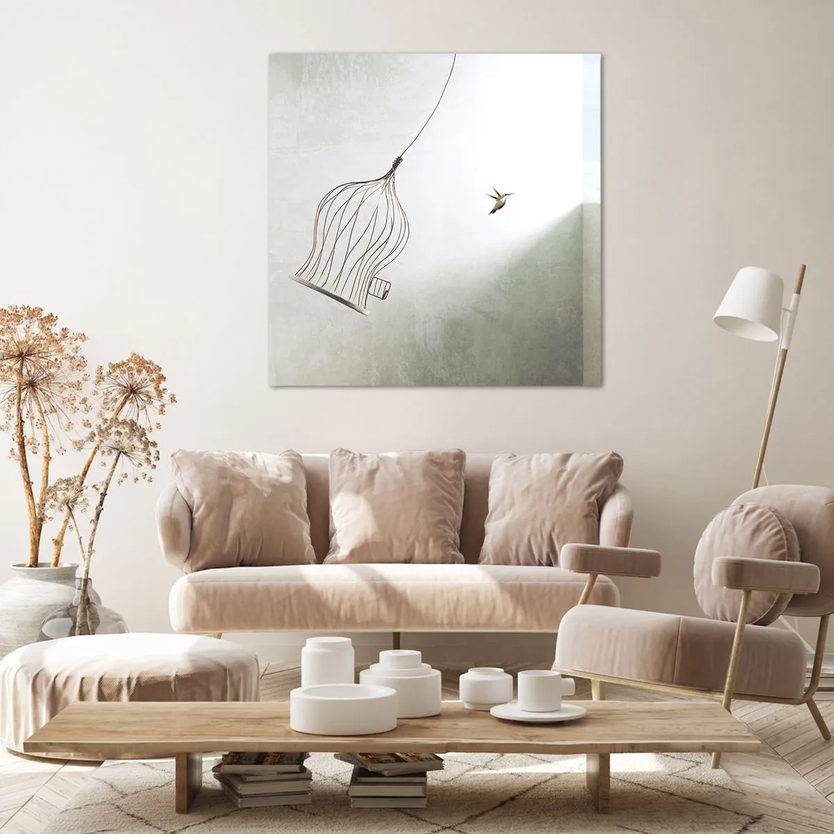 Obraz na płótnie - W swoim żywiole - 60x60 cm