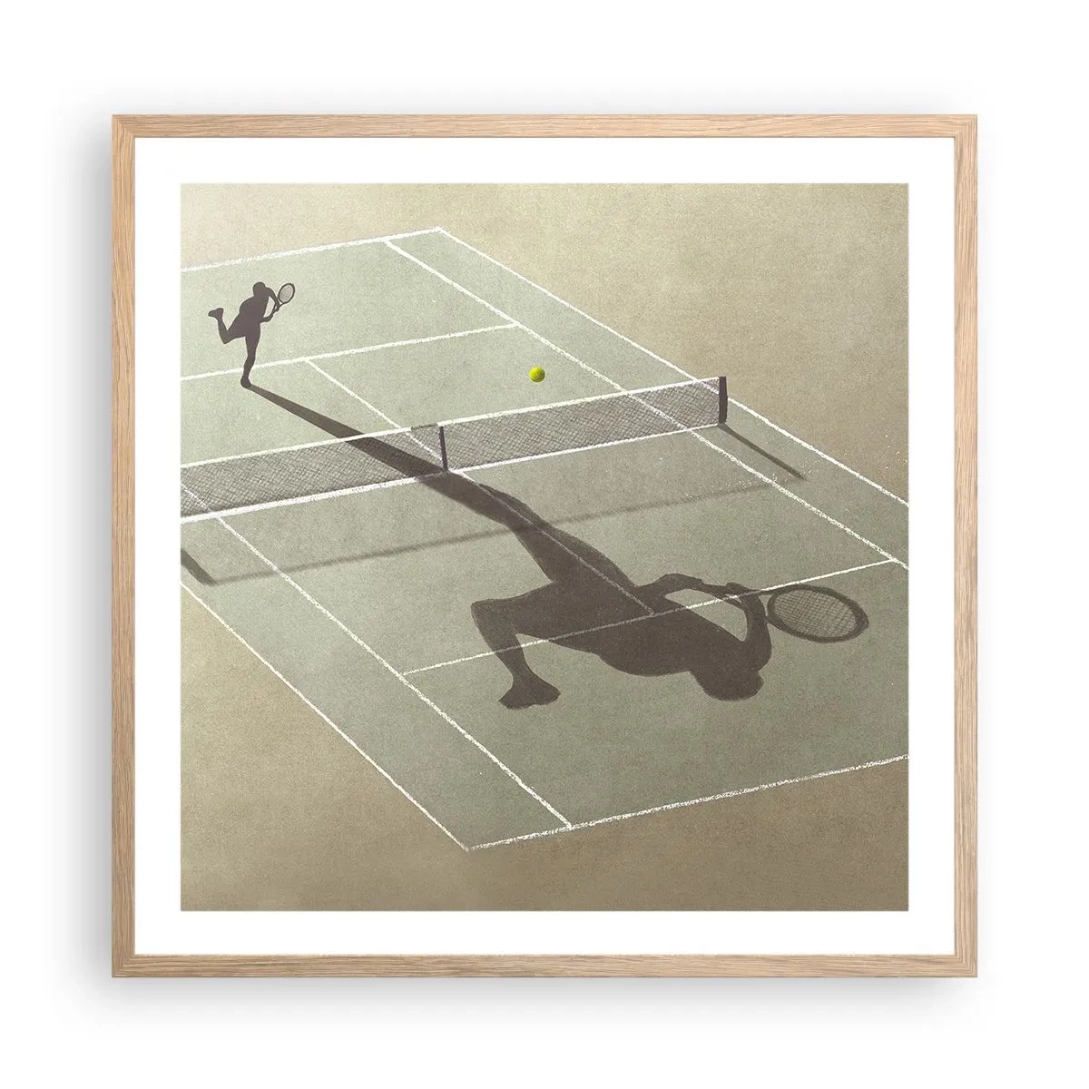 Plakat w ramie jasny dąb - Pokonać siebie - 60x60 cm