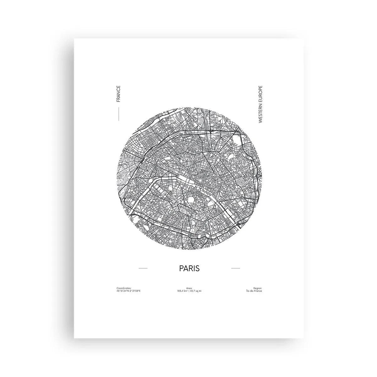 Plakat - Anatomia Paryża - 30x40 cm