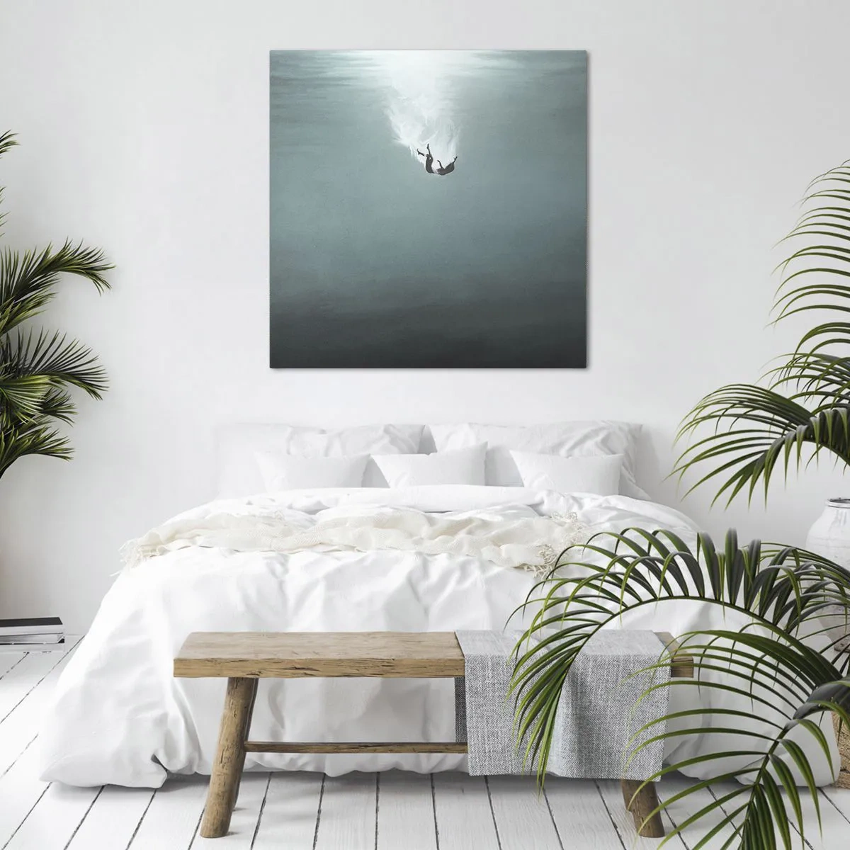 Obraz na płótnie - W objęciach oceanu - 40x40 cm