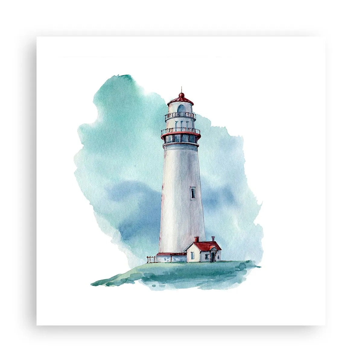 Plakat - Łagodna siostra błękitu - 50x50 cm
