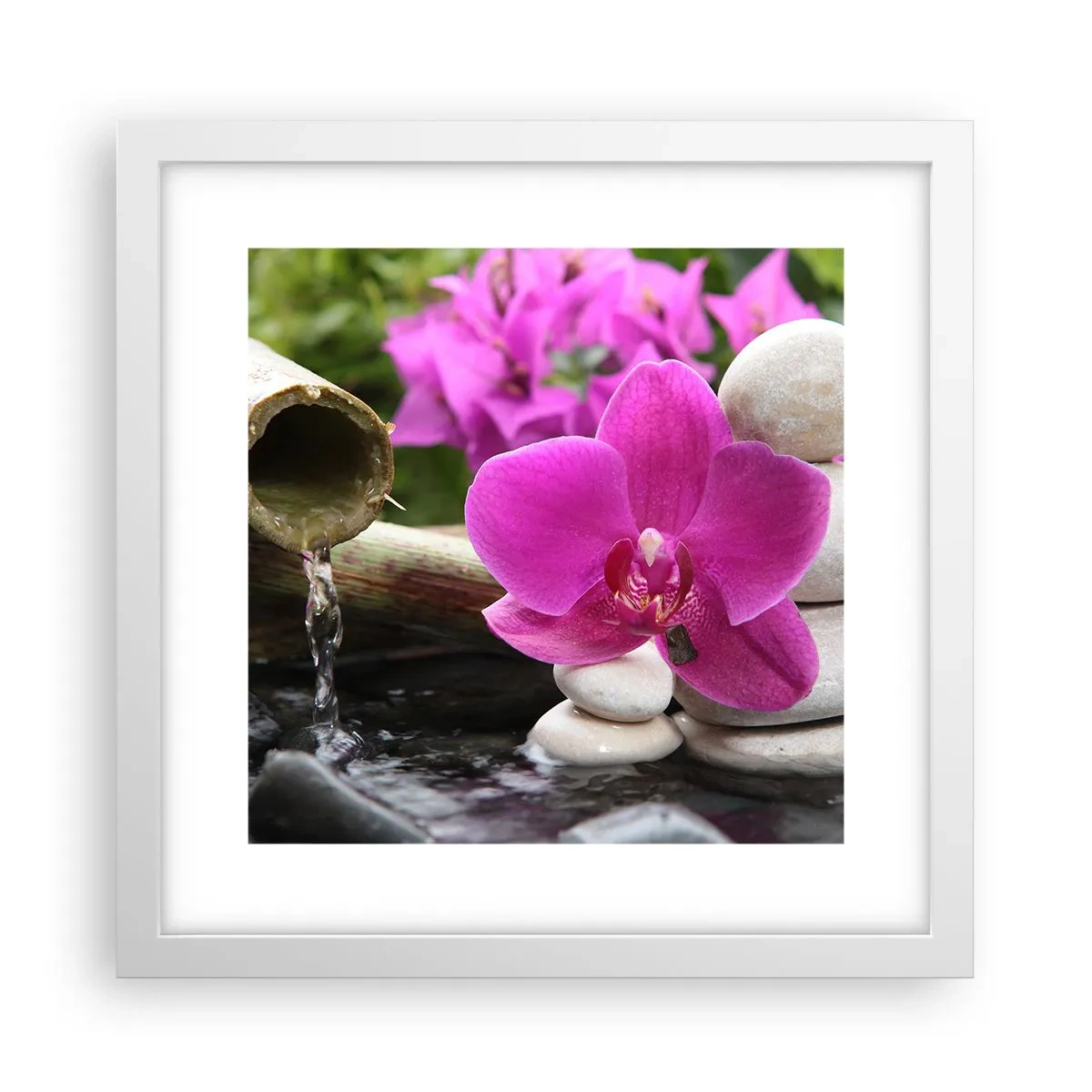 Plakat w białej ramie - Już odpoczywasz - 30x30 cm