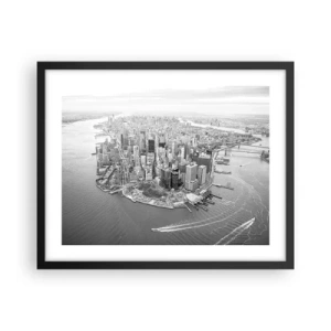 Plakat w czarnej ramie - Jak nie pokochać? - 50x40 cm