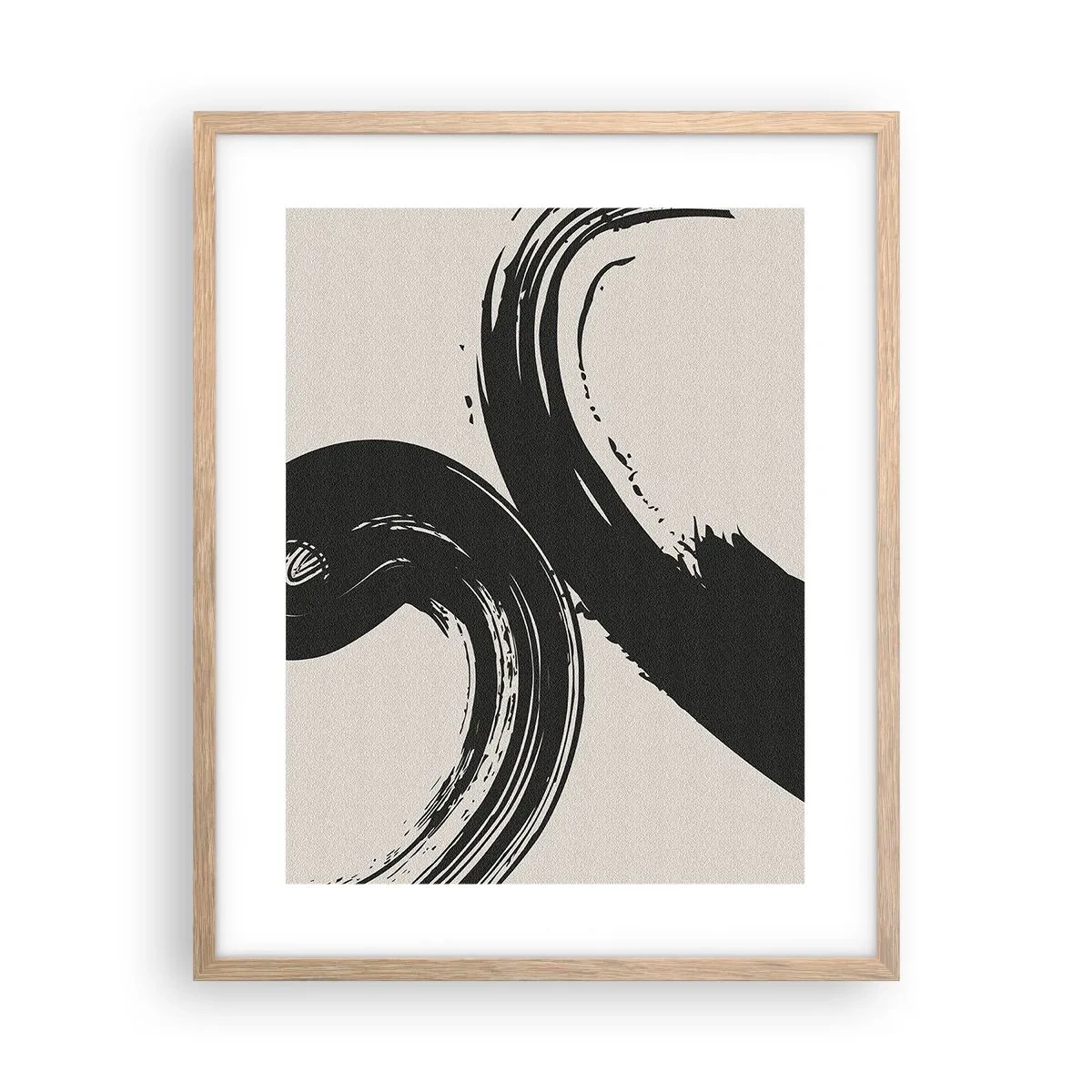Plakat w ramie jasny dąb - Zamaszyście i koliście - 40x50 cm