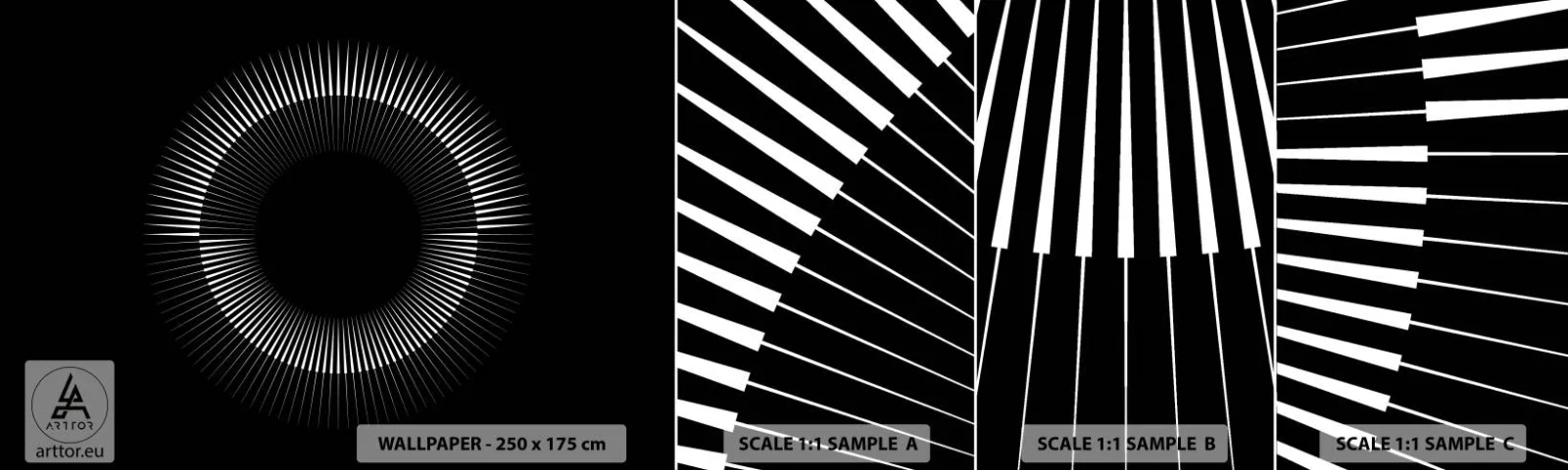 Fototapeta Próbka Samoprzylepna Deluxe Sticker - Czarne Słońce - Ciemny, Słońce, Koło - 100x30 cm