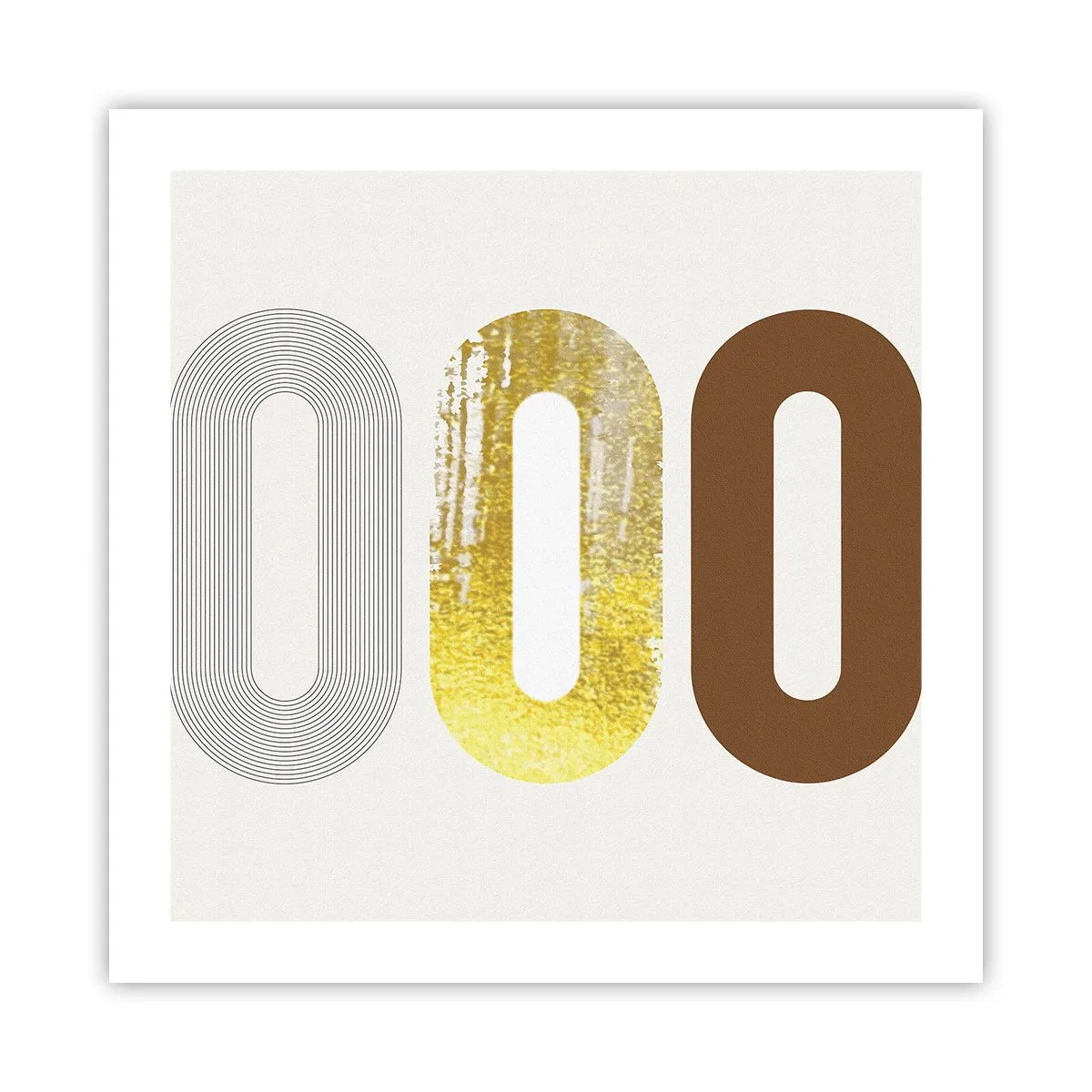 Plakat - Ooo! - 50x50 cm